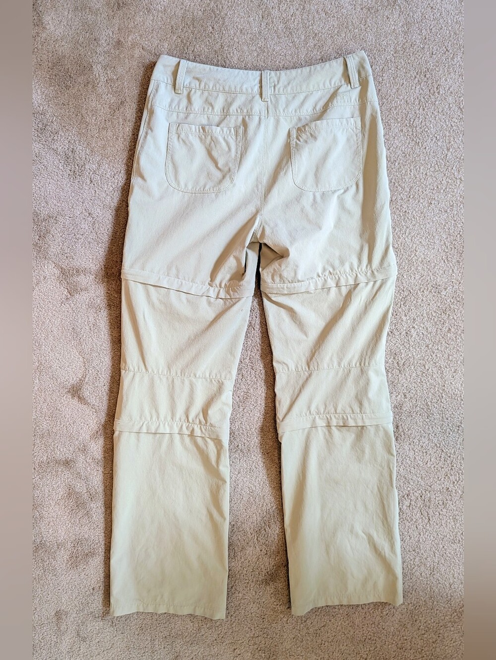 REI Convertible Three In One Hiking Outdoor Pants Khaki Articulated Knee 4 - Picture 7 of 12